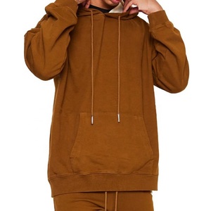 Ensemble de survêtement 2 pièces pour homme, personnalisé, à capuche, uni, avec fermeture éclair, pour l'automne, qualité supérieure, pantalon de jogging - Product Image 2