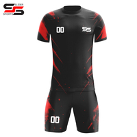 Conjunto de Uniforme de Fútbol Vintage Personalizado, Unisex, Impresión Digital, Transpirable, de Secado Rápido, Jersey de Manga Corta, Antibacteriano, 100%