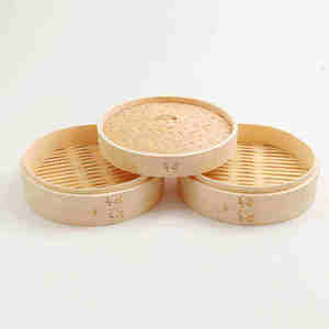 Vente en gros de cuiseurs vapeur en bambou 2026, réutilisables, durables, panier vapeur, logo personnalisé, écologique, naturel, ustensiles de cuisine sains - Product Image 4