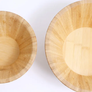 Natural Wooden Vintage Salad <b>Serving</b> <b>Bowl</b> Japanese Fruit <b>Bowl</b> for Party Decorative Kitchenware Use From India at Wholesale Rate - Product Image 3