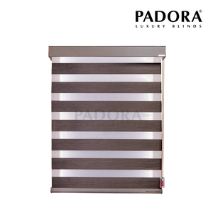 Vente en gros de stores zébrés élégants WL-005, stores enrouleurs en polyester 100% pour fenêtre, stores décoratifs modernes pour la maison - Product Image 6