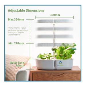 <span class=keywords><strong>Mini</strong></span> pot de fleur hydroponique personnalisable système de culture Microgreen planteur de jardin intelligent intérieur Led élèvent la lumière pour la maison légumes - Product Image 5