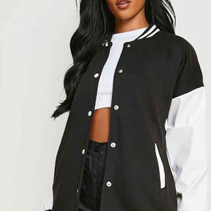 2025 Top haute qualité demande rue femmes vestes du Pakistan Varsity veste avec tenue décontracté haut court femmes Varsity veste - Product Image 2