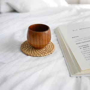 Tasse à thé en bois classique artisanale de qualité supérieure Bois massif Grain naturel Durable Mug écologique pour café et hôtel Utilisation du thé et du café - Product Image 2