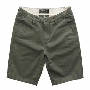 Pantalones cortos chinos transpirables de mezcla de algodón para hombre para verano OEM/ODM Support Solid Pattern - Product Image 3