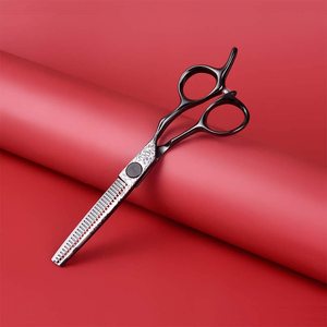 6,0 pulgadas nuevo diseño de moda belleza peluquero tijeras planas dientes pelo tijeras logotipo personalizado - Product Image 3