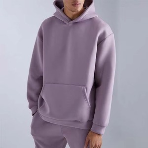 Haute qualité unisexe poids lourd 100% coton polaire hommes survêtement survêtement ensemble 2025 surdimensionné Boxy sweat à capuche pantalon de survêtement - Product Image 2