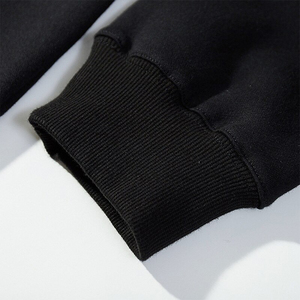 Vente en gros Sweat-shirt à capuche en coton épais pour hommes Sweat-shirt d'hiver de grande taille avec broderie et motif à carreaux Design vierge - Product Image 6