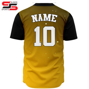 Ensembles d'uniformes de baseball sublimés Chemises de baseball en maille solide pour hommes Maillot de softball personnalisé avec broderie cousue et logo imprimé - Product Image 2