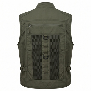 Chaleco Utilitario de Verano para Hombre, Multibolsillos, Ligero, Informal, para Exteriores, OEM, ODM, Venta al por Mayor, Logotipo Personalizado de Fábrica - Product Image 3