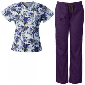 Sublimación Impreso Uniforme médico Mujeres Scrub Set Scrubs Soft Elástico Enfermería Servicio DE SALUD Verano Hospital Scrubs - Product Image 1