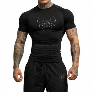 Unisex <b>Compression</b> Base Layer Nylon Racerback <b>Shorts</b>-Lightweight <b>Short</b> Sleeve Muscle Fit for Weightlifting & Muscle Recovery - Product Image 1