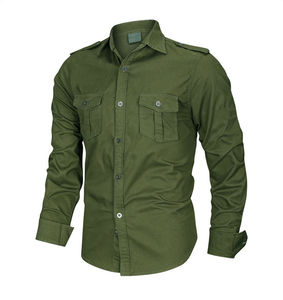 Camisas de hombre de la mejor calidad de manga larga de algodón Denim Jeans camisas de franela Casual hombres camisa para hombres más vendidos logotipo personalizado - Product Image 4