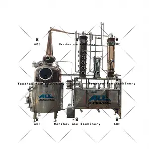 Ace 500L 600L 800L 1000L 2000L Éthanol Alcool Brandy Vodka Whisky Gin Cuivre Distillation