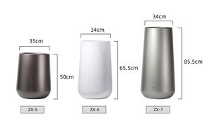 Jardinières en plastique auto-arrosantes de 5.11 à 33.66 pouces de haut pour plantes d'intérieur Pots en plastique décoratifs pour plantes niveau d'eau Ind - Product Image 2