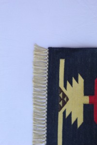 Geometric Design Cotton Dhurrie Premium Large Handmade <b>Rug</b> Made in India handmade - Product Image 6