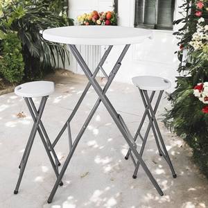 WELL HOME Tavolo da Bar in Polietilene 80x110cm, Arredo da Esterno Elegante e Resistente - Product Image 4