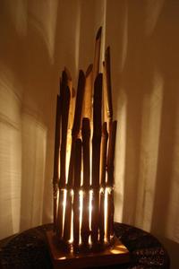 Lampe en bambou de haute qualité faite à la main Style rétro durable MEILLEURE VENTE Éclairage écologique 2025 - Product Image 3