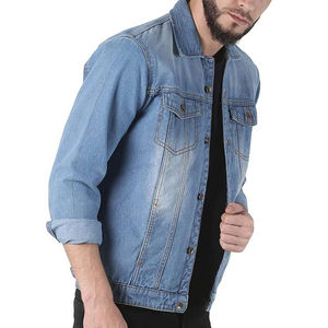 Veste denim à boutons en corne unisexe tailles personnalisées OEM conception personnalisée haute qualité pour l'hiver cisaillement imperméable et coupe-vent - Product Image 2