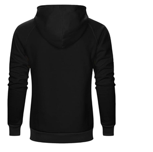Sweat à capuche pour homme en molleton mélangé à manches longues avec poches kangourou - Product Image 2