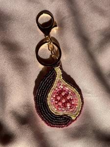 พวงกุญแจปักลายลูกปัดกระเป๋ารูปมะเดื่อลูกปัด - Product Image 3