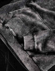 Sudadera con Capucha Extra Grande para Hombre, Estilo Vintage, Lavada al Ácido, de Felpa Gruesa, para Hombre y Mujer, Ropa Urbana - Product Image 4