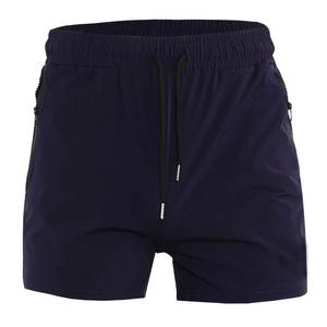 กางเกงคาร์โก้ขาสั้นผ้าฝ้าย100% ระบายอากาศได้สำหรับผู้ชายเอวยางยืดมีกระเป๋าและกระเป๋าสำหรับออกกำลังกายและแฟชั่นสีพื้น - Product Image 1