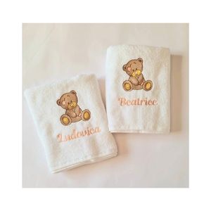 Meilleure vente bleu Micro Fiber Border Dolls modèle brodé écologique 100% coton biologique Absorption d'eau Golf serviettes de bain - Product Image 6