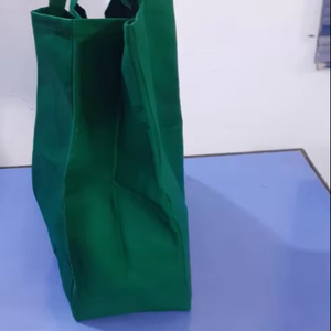 Bolsa de lona al por mayor con logotipo personalizado, bolsa de mano 100% algodón, duradera, para mujer, para compras y supermercado - Product Image 3