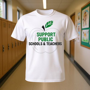 Camiseta de Apoyo a las Escuelas Públicas y al Comité de Maestros para Uso Promocional - Product Image 3