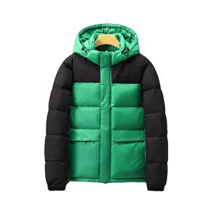 2023 New Autumn Winter Men's Down Cotton Jacket Solid Hoodie with Stand Collar Zipper <b>Cardigan</b> Casual <b>Coats</b> Fashion - Product Image 1