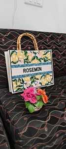 กระเป๋าโท้ทของผู้หญิงออกแบบได้เองสไตล์แฟชั่นสำหรับใช้งานอเนกประสงค์อุปกรณ์ตกแต่งลูกปัดของอินเดีย - Product Image 2