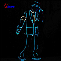 Traje de Robot Luminoso LED para Entrenamiento Futurista con Luces de Fibra Óptica para Danza