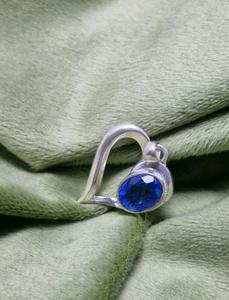 Meilleur pendentif en argent sterling 925 avec tanzanite en forme de cœur, bijoux romantiques de guérison, design floral, bijoux unisexe, cadeau - Product Image 6