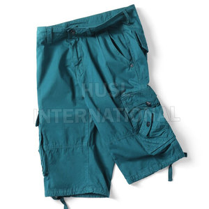 Custom Logo Summer Fitness <b>Cargo</b> <b>Shorts</b> for <b>Men</b> Pure Cotton with Unique Style and Pattern Decoration - Product Image 3
