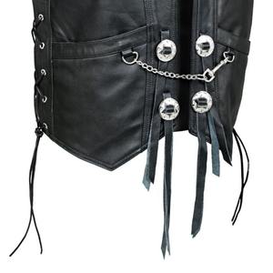 Premium Quality Custom Made Breathable Winter Vintage Colorful Leather <b>Vest</b> for <b>Men</b> - Product Image 4