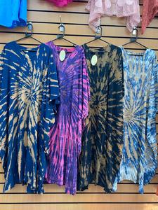 Premium Rayon Kaftan Maxi Robe pour Femmes Taille Unique Élégant Plage Cover-Up Crop Top Fente Léger pour Resort Nightwear Lounge - Product Image 2