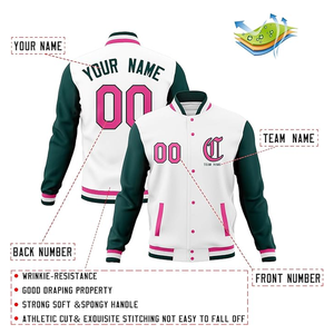 Chaqueta de béisbol de alta calidad para hombres/mujeres/jóvenes Varsity Blend cosida chaqueta con nombre personalizado tamaño grande Letterman personalizado - Product Image 3