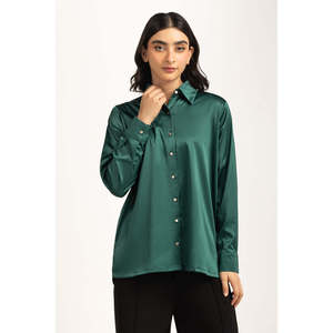 Camisas Casuales de Mujer WM-CS-WS24-108, Rayadas, Sólidas, con Patrones Retro 3D, de Satén, Seda y Algodón, Talla XL, para Uso Diario en Verano, con Botones - Product Image 5