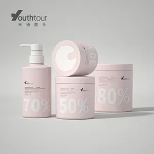 Siero per la cura della pelle di fabbrica bocca larga contenitore per vasetto facciale di grande Volume bottiglia di plastica cosmetica con coperchi 100g 300g 1000g