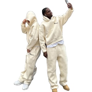 Ensemble de survêtement décontracté personnalisé pour homme, chaud et léger, imprimé, respirant, coupe oversize, deux pièces (hoodie et pantalon de jogging) - Product Image 5