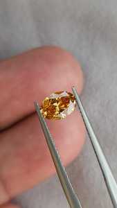 Diamant de laboratoire de 1 carat, taille ovale, couleur jaune, pour la fabrication de bijoux, certifié IGI, diamant fantaisie en vrac, fabrication au meilleur prix - Product Image 3