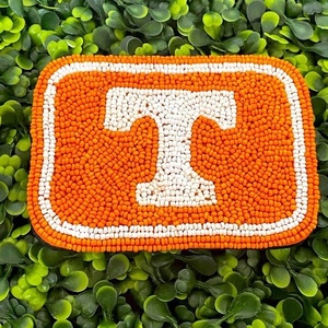 Granate negro blanco Color de alta calidad vaquero con cuentas bolsa hecha a mano occidental Mini monedero cierre de cremallera Material de lona - Product Image 6