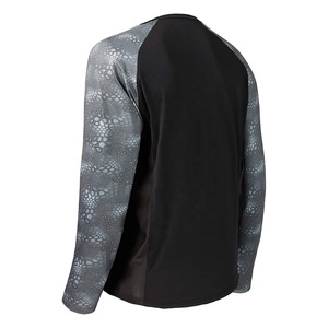 UPF50 + séchage rapide hommes sportifs à manches longues chemises de pêche respirant Polyester Spandex vêtements de pêche vêtements de sport à séchage rapide - Product Image 3