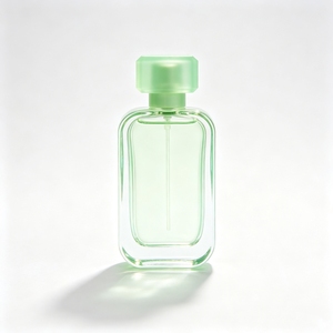 Al por mayor, desde almacén en EE. UU., botella de perfume de lujo cuadrada de 100 ml, fragancia EDP EDT de larga duración (12h), pulverizador impreso P-1345 de vidrio. - Product Image 1