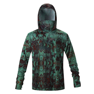 Vente en gros de sweats à capuche de pêche légers UPF 50 anti-Uv avec logo imprimé personnalisé pour hommes à bas prix Meilleur vendeur - Product Image 1