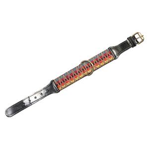 Handmade Color <b>Strip</b> <b>Leather</b> Pet Collar Customizable Durable Adjustable Malaysian Wholesale Lightweight Fashion for Dogs - Product Image 4