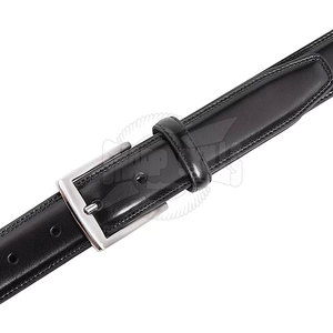 Cinturón de vestir de cuero real puro de alta calidad al por mayor cinturón de moda de fabricante de Pakistán en Stock - Product Image 2