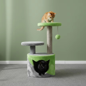 Amistar Azure Rainbow JoyTree – Colorful Sisal Scratcher & <b>Play</b> <b>Center</b> for Cats of All Sizes - Product Image 2