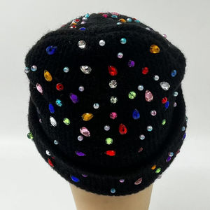 Nueva moda Unisex invierno tejido Y2k Color sólido Beanie Hat con logotipo personalizado Beanie sombreros 100% acrílico tejido Beanie - Product Image 4